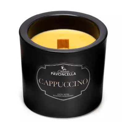 Świeczka sojowa Cappuccino czarna 170g