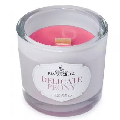 Świeczka sojowa Delicate Peony biała 170g
