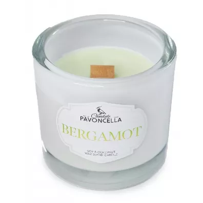Świeczka sojowa Bergamot biała 170g
