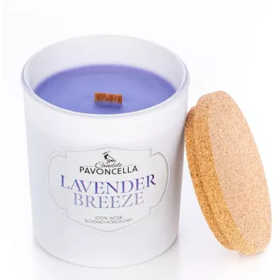Świeczka sojowa Lavender Breeze biała 135 g