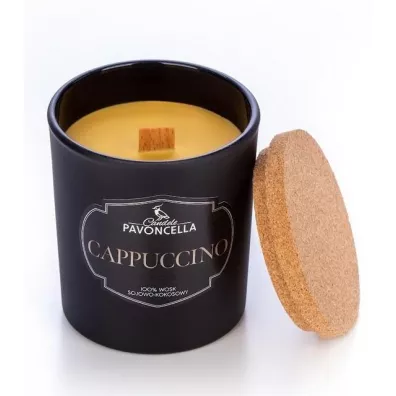 Świeczka sojowa Cappuccino czarna 135 g