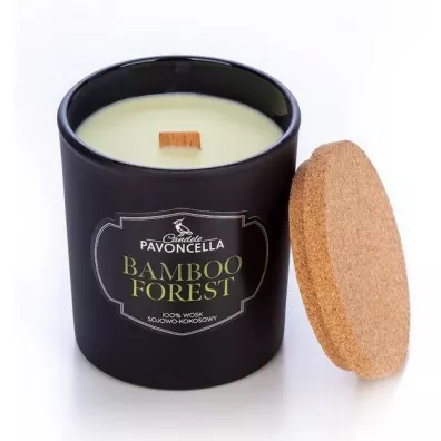 Świeczka sojowa Bamboo Forest czarna 135 g