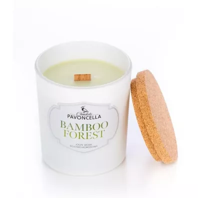 Świeczka sojowa Bamboo Forest biała 135 g