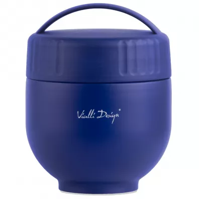 Vialli Design Termos z pojemnikiem i łyżką Fuori granatowy 30305 680 ml