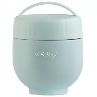 Vialli Design Termos z pojemnikiem i łyżką Fuori miętowy 30312 680 ml