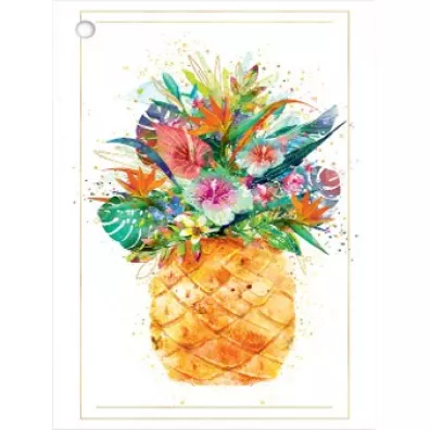 Henry Karnet B8 mini Ananas z kwiatami