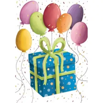 Henry Karnet B8 mini Prezent z balonami