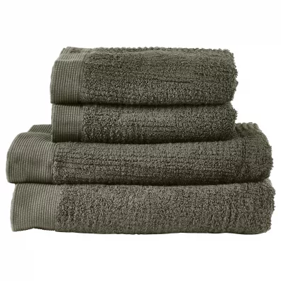 Zone Denmark Zestaw ręczników łazienkowych Classic Olive Green 28639 4 szt.