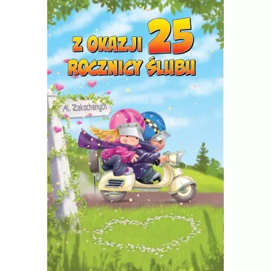 Karnet okolicznościowy Rocznica Ślubu 25