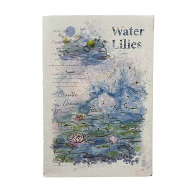incood. Notatnik A6/96K linie Monet lilie wodne