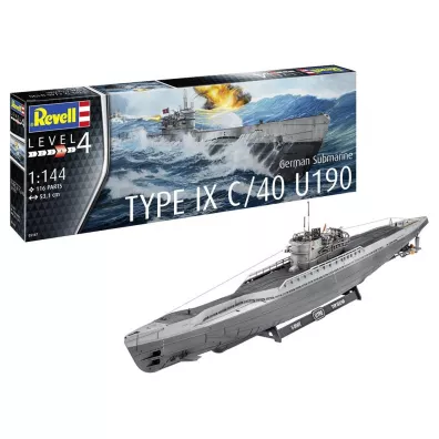 German Submarine Type IX C/40 U190 Revell