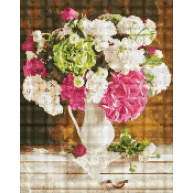 Ideyka Diamentowa mozaika - Czułość w bukiecie 40x50cm