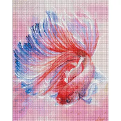 Ideyka Diamentowa mozaika - Ryba kogucik 40x50cm