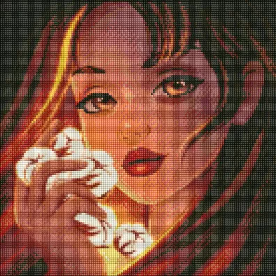 Ideyka Diamentowa mozaika - Magiczna bawełna 40x40cm