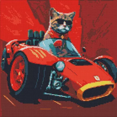 Ideyka Diamentowa mozaika - Życie z prędkością 40x40cm