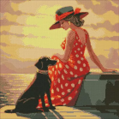 Ideyka Diamentowa mozaika - Poranny spacer 40x40cm