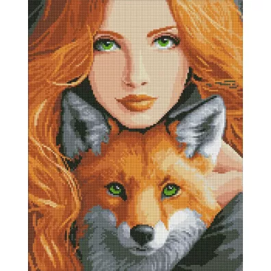 Ideyka Diamentowa mozaika - Ognisty lis 40x50cm