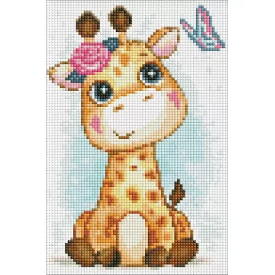Ideyka Diamentowa mozaika - Pierwszy znajomy 20x30cm