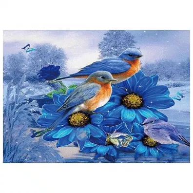 Titanum Mozaika diamentowa 5D - Ptaszki 40x30cm