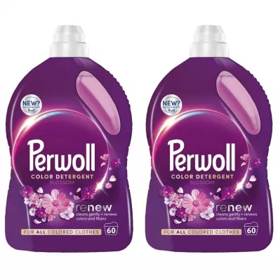 Perwoll Płyn do prania tkanin kolorowych Blossom (120 prań) Zestaw 2 x 3 l