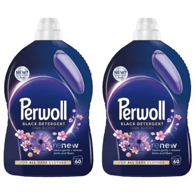 Perwoll Płyn do prania tkanin ciemnych Dark Bloom (120 prań) Zestaw 2 x 3 l
