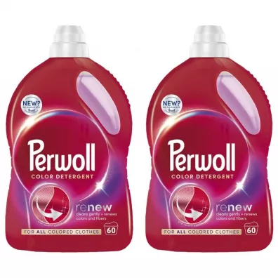 Perwoll Płyn do prania tkanin kolorowych Color (120 prań) Zestaw 2 x 3 l