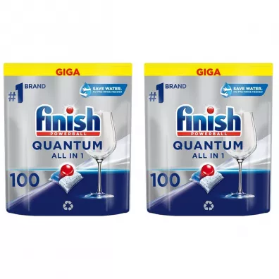 Finish Quantum Kapsułki do zmywarki Fresh All in 1 zestaw 2 x 100 szt.