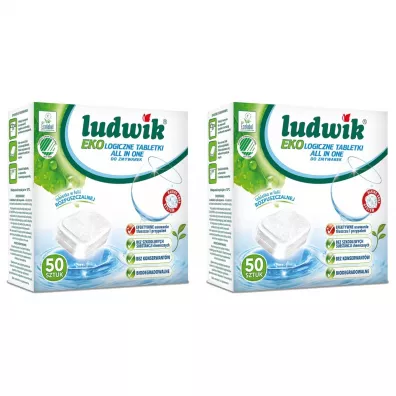 Ludwik Tabletki do zmywarek All In One Ecolabel Zestaw 2 x 50 szt.