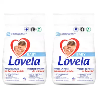 Lovela Baby Hipoalergiczny proszek do prania do kolorów Zestaw 2 x 4.1 kg