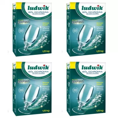 Ludwik Sól ochronna do zmywarek Zestaw 4 x 1.5 kg