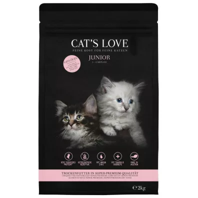 Cats Love Junior Geflugel - sucha karma dla kociąt z drobiem 2 kg