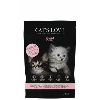 Cats Love Junior Geflugel - sucha karma dla kociąt z drobiem 400 g