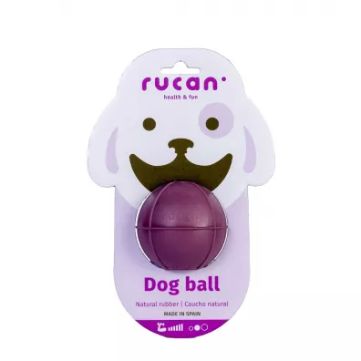 Rucan Ball Medium Purple - M, bardzo twarda, fioletowa piłka na przysmaki dla psa