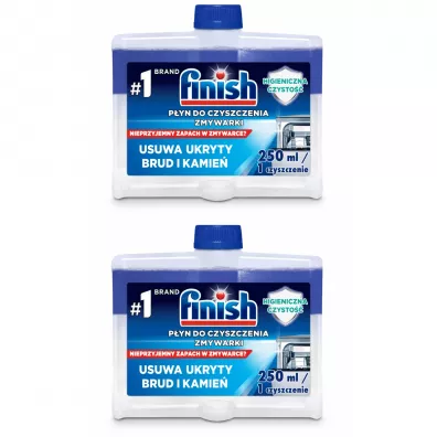 Finish Płyn do czyszczenia zmywarki czyścik zestaw 2 x 250 ml