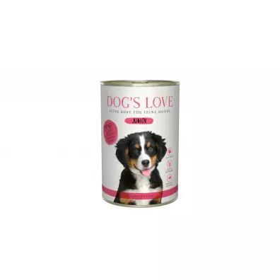 Dogs Love Junior Rind - wołowina z marchewką i szałwią dla szczeniąt 400 g