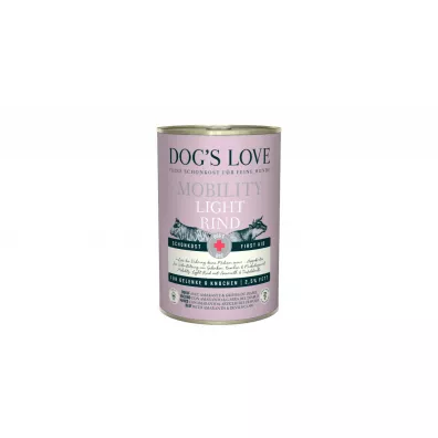 Dogs Love Mobility light rind - karma niskotłuszczowa dla psa z wołowiny 400 g
