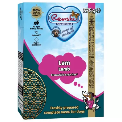 Renske Natural Petfood Renske Fresh lamb - świeża jagnięcina bez zbóż dla psów 375 g