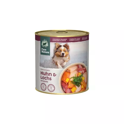 Pure Nature Dog Huhn Lachs - kurczak i łosoś z dynią dla dorosłych psów 800 g