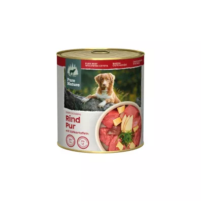 Pure Nature Dog Rind Pur - wołowina z batatami i jabłkami dla dorosłych psów 800 g