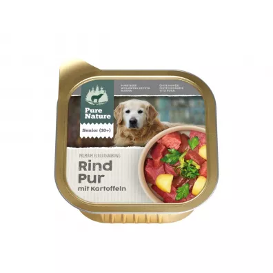 Pure Nature Dog Senior Rind Pur - wołowina z ziemniakami i algami dla psa seniora 150 g