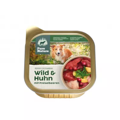 Pure Nature Dog Wild Huhn - dziczyzna i kurczak z żurawiną dla dorosłych psów 150 g