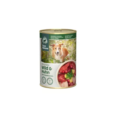 Pure Nature Dog Wild Huhn - dziczyzna i kurczak z żurawiną dla dorosłych psów 400 g