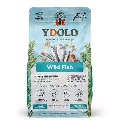 Ydolo Wild Fish - ryby morskie - karma półwilgotna dla psa 10 kg
