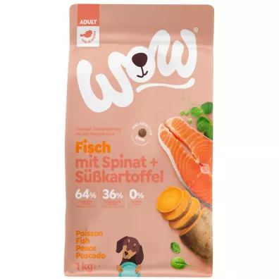 Wow Mini Fisch - ryba ze szpinakiem i batatami dla dorosłych psów małych ras 1 kg