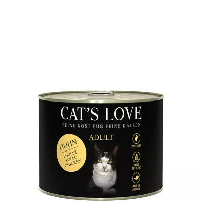 Cats Love Huhn - kurczak z olejem lnianym i pokrzywą 200 g