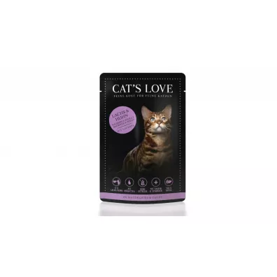 Cats Love Lachs & Huhn- łosoś i kurczak w naturalnej galaretce 85 g