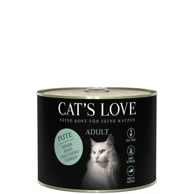 Cats Love Pute - indyk z olejem z łososia i kocim tymiankiem 200 g