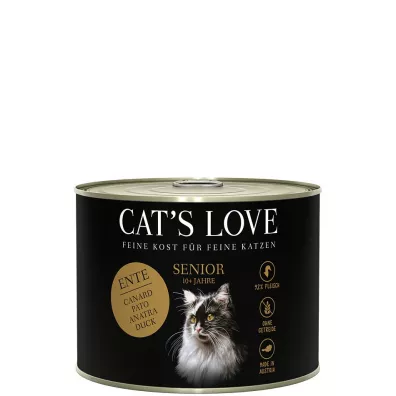 Cats Love Senior Ente - kaczka z olejem z krokosza i lubczykiem 200 g