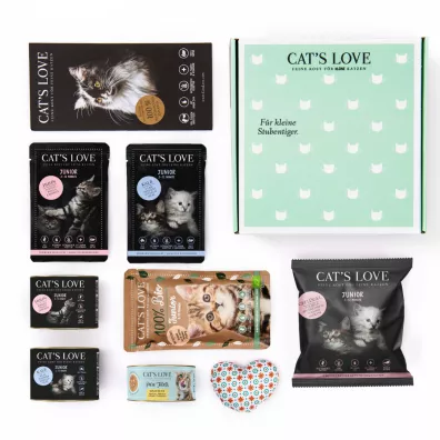 Cats Love Box zestaw dla kociąt 2 x 85 g + 2 x 100 g + 2 x 200 g + 50 g