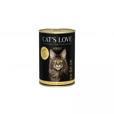 Cats Love Huhn - kurczak z olejem lnianym i pokrzywą 400 g